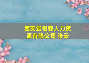 西安爱伯森人力资源有限公司 张云